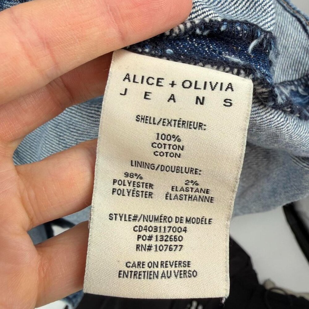 Alice + Olivia Jeans denim snap dress Size 2 - Picture 4 of 6